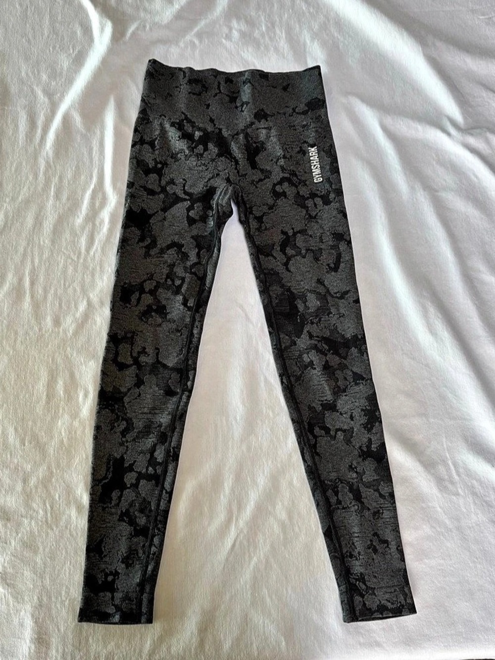 GYMSHARK Adapt Camo Seamless Leggings Black & Gray
